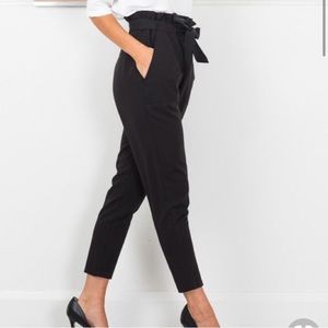 Joie Asuka silk pants in caviar